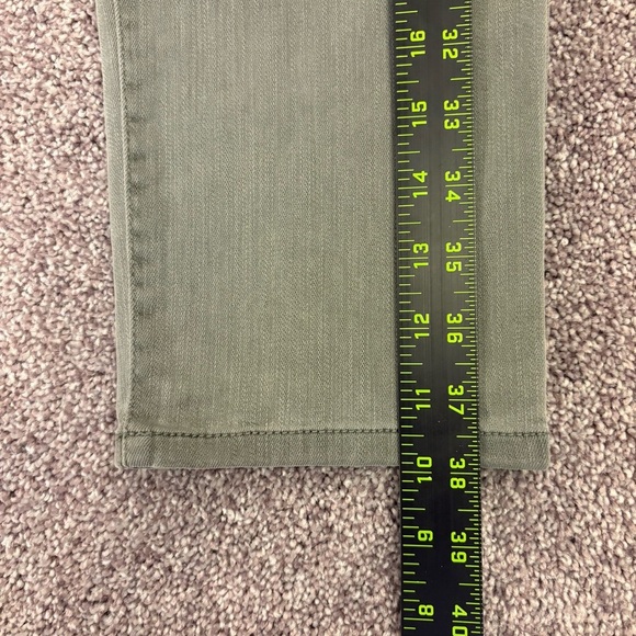 J. Jill Women's Slim Ankle Jeans Size 6 Green Mid Rise Authentic Fit Denim EUC - Picture 10 of 15